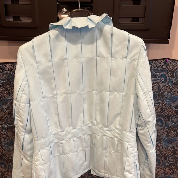 Doncaster Robin Egg Blue Jacket | Size 4 | NWT | Zip-Up Pastel Business Blazer - Picture 8 of 14